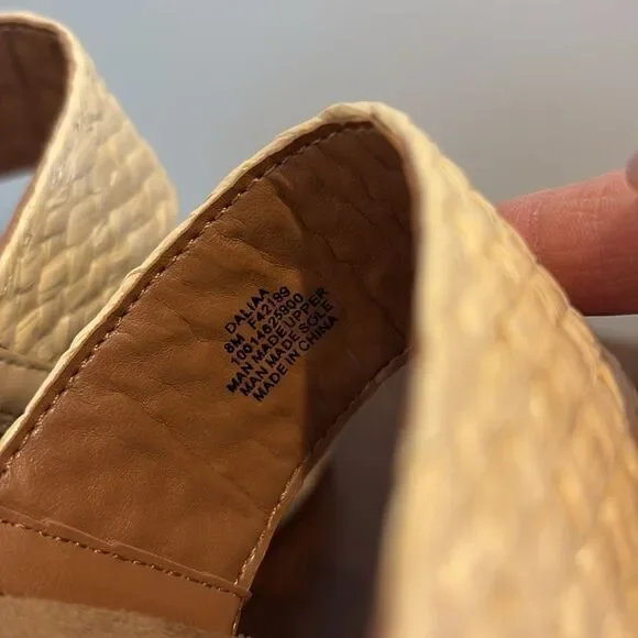 NWT Style & Co Platform Sandals Daliaaf Woven Natural Size 8 - Picture 6 of 11